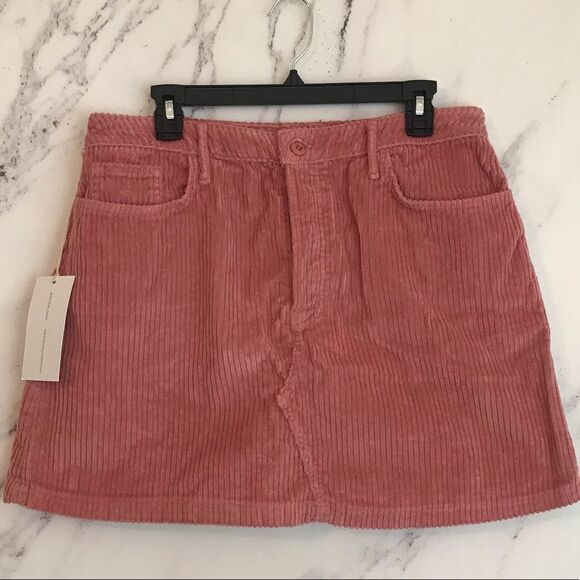 GRLFRND Zamira Gusset Corduroy Skirt Last Rose 32 - Picture 7 of 8